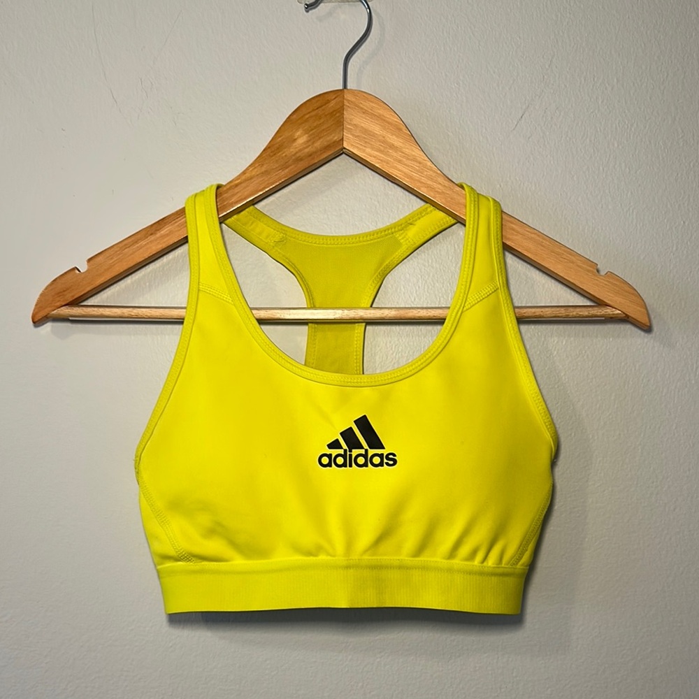 Adidas Yellow Sports Bra